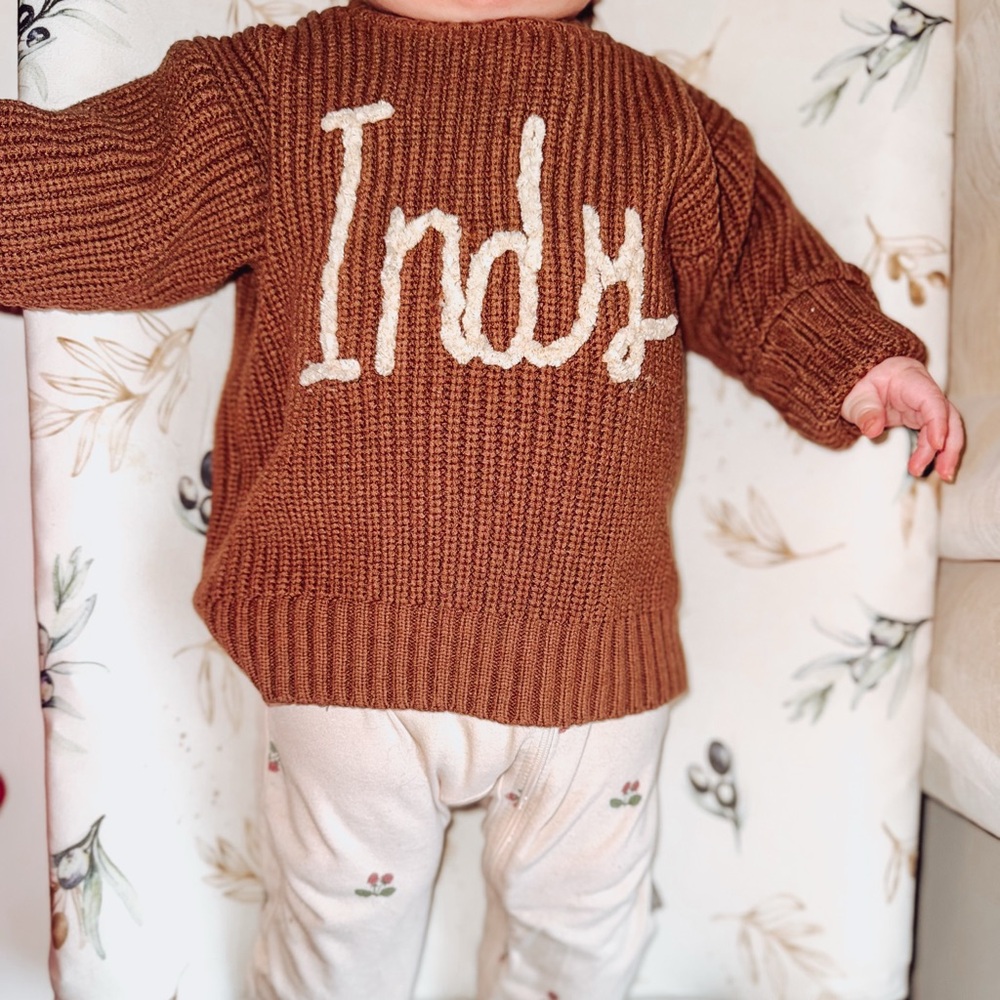 Baby/ toddler/ kids custom name sweater